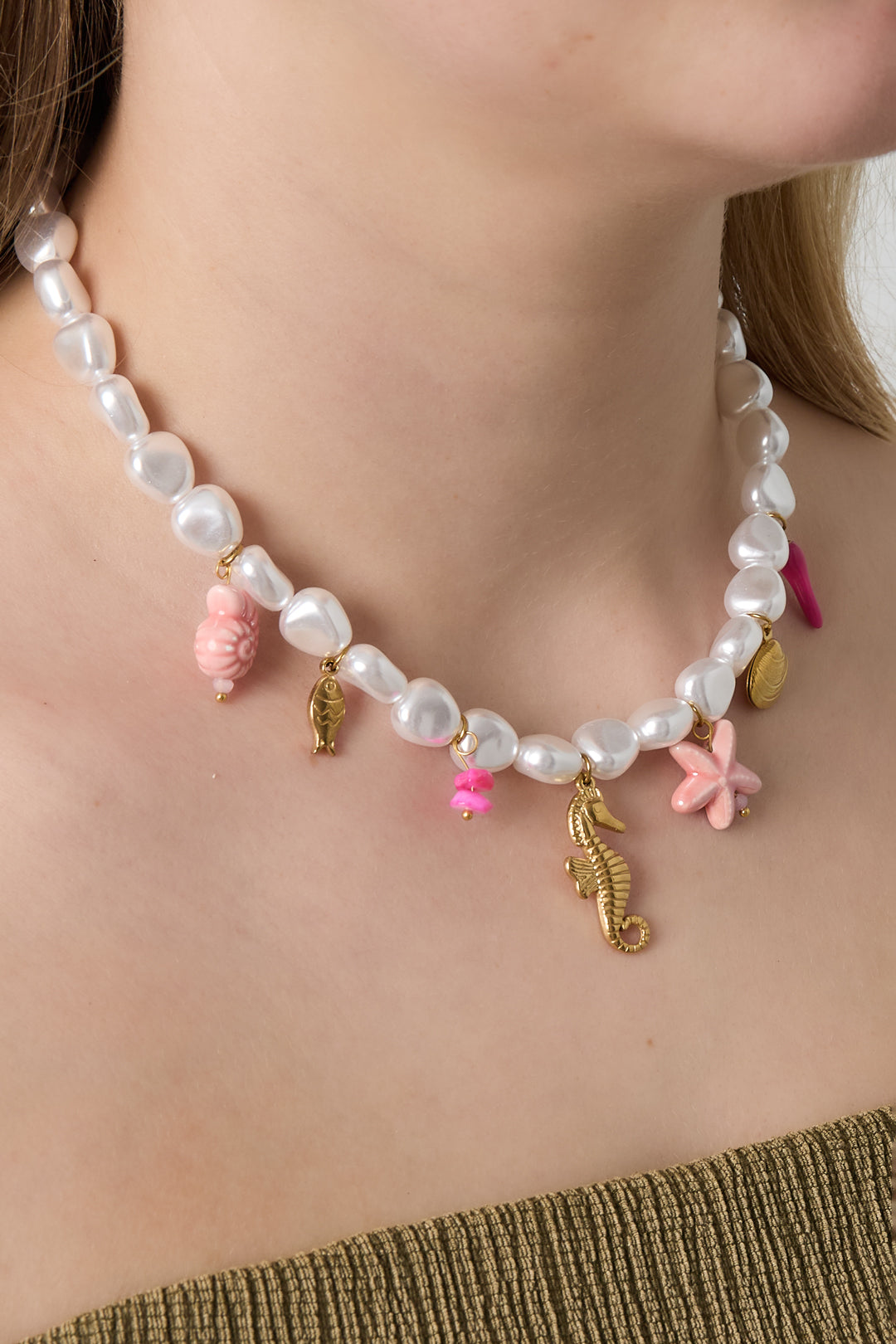 Imitatieparel kralen kettingen Turtle Casual vakantie/strand eenvoudige serie dames sieraden