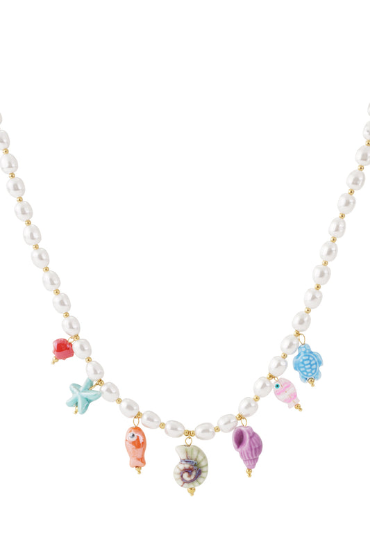 Imitatieparel kralen kettingen schildpad vakantie vakantie/strand