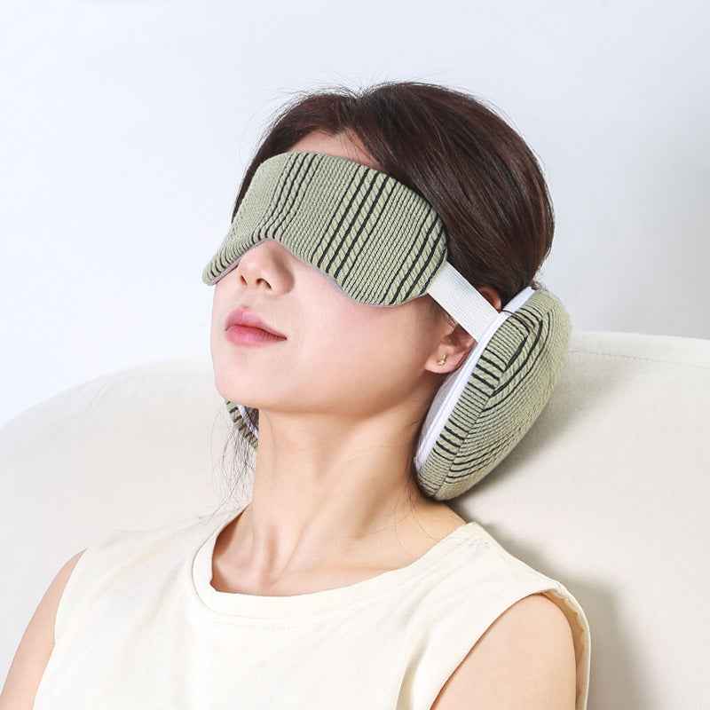 2-in-1 Reiskussen met Oogmasker