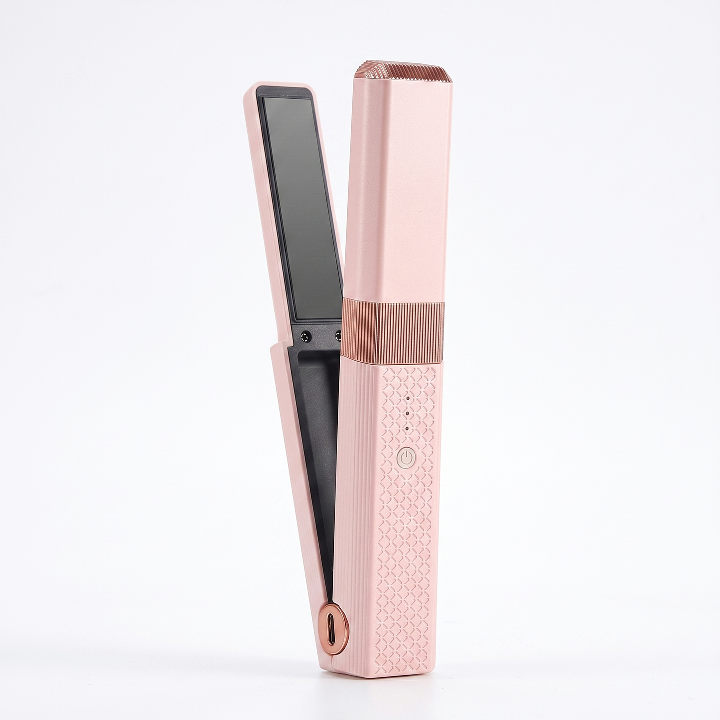 2-in-1 Keramische Reis Stijl- & Krultang met USB-Oplader